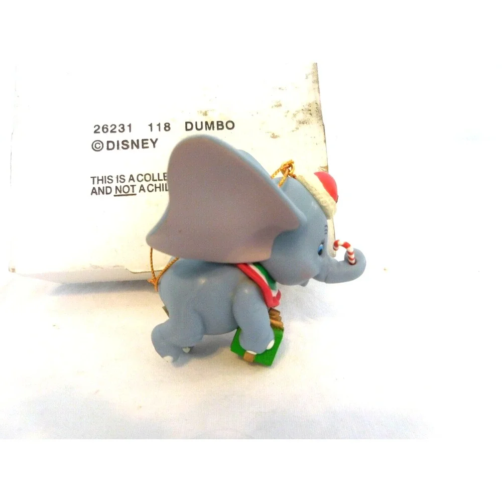 Disney Grolier Dumbo Ornament Christmas Candy Cane Flying